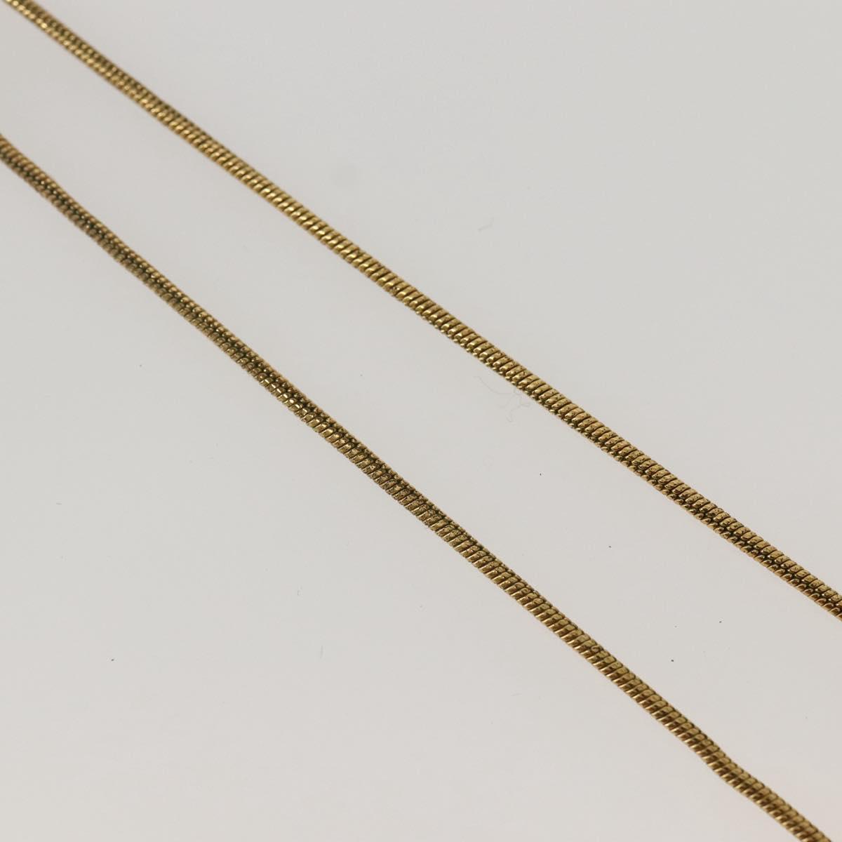 Christian Dior Necklace metal Gold Auth 143889