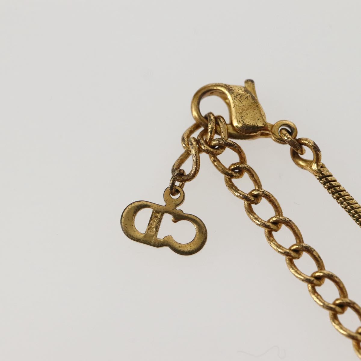 Christian Dior Necklace metal Gold Auth 143889