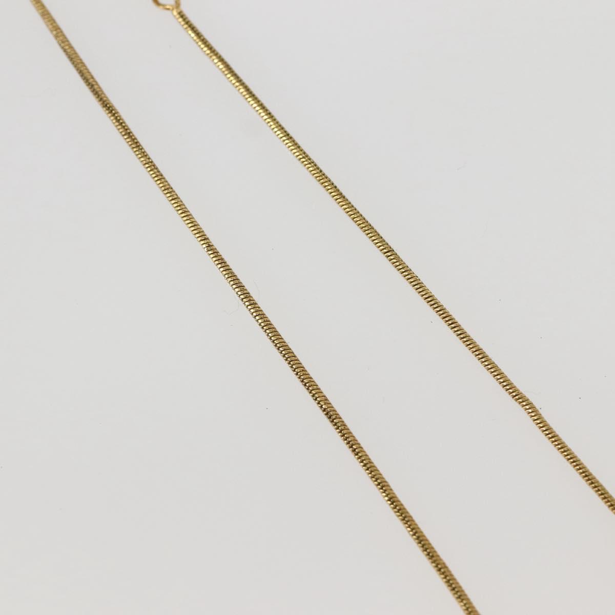 Christian Dior Necklace metal Gold Auth 143889