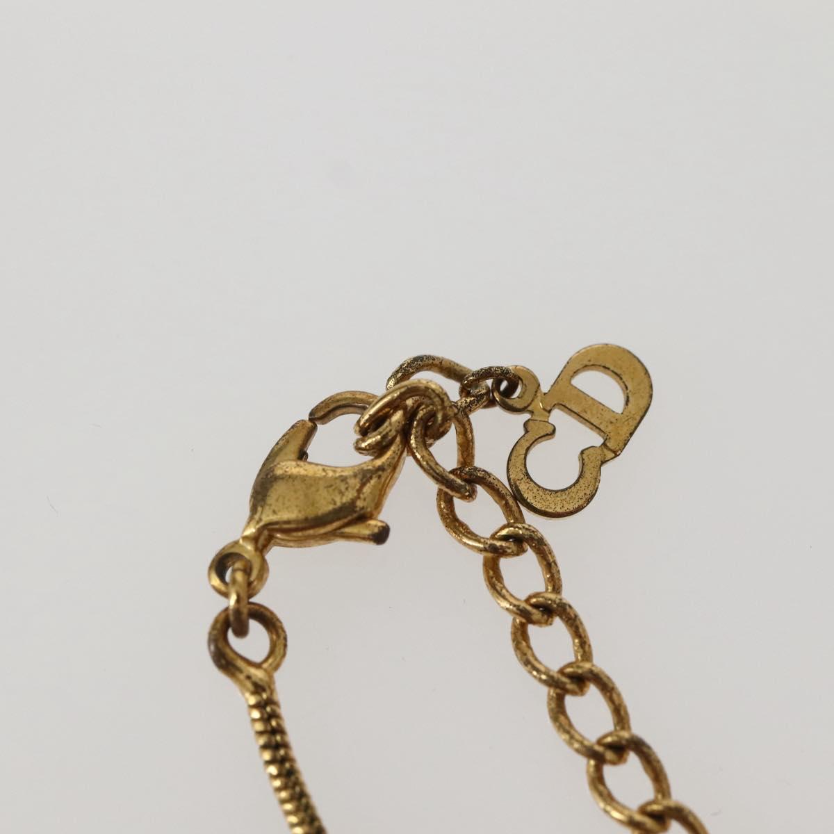 Christian Dior Necklace metal Gold Auth 143889