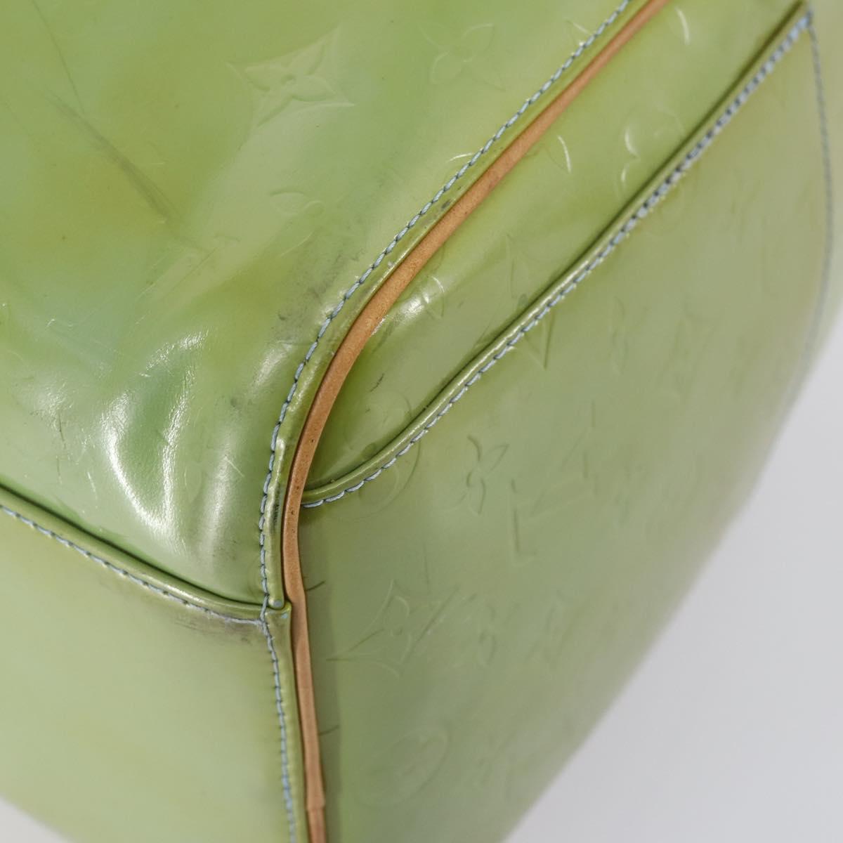 LOUIS VUITTON Monogram Vernis Mercer Boston Bag Baby Blue M91001 LV Auth 143900