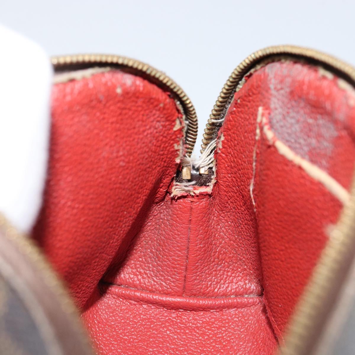 LOUIS VUITTON Damier Ebene Pochette Cosmetic PM Pouch N47516 LV Auth 143909