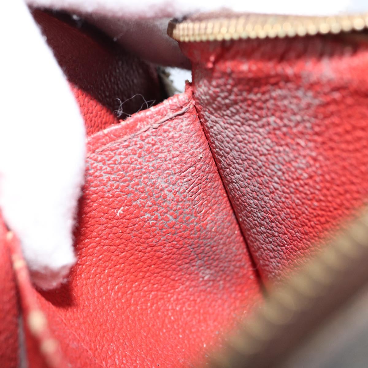 LOUIS VUITTON Damier Ebene Pochette Cosmetic PM Pouch N47516 LV Auth 143909