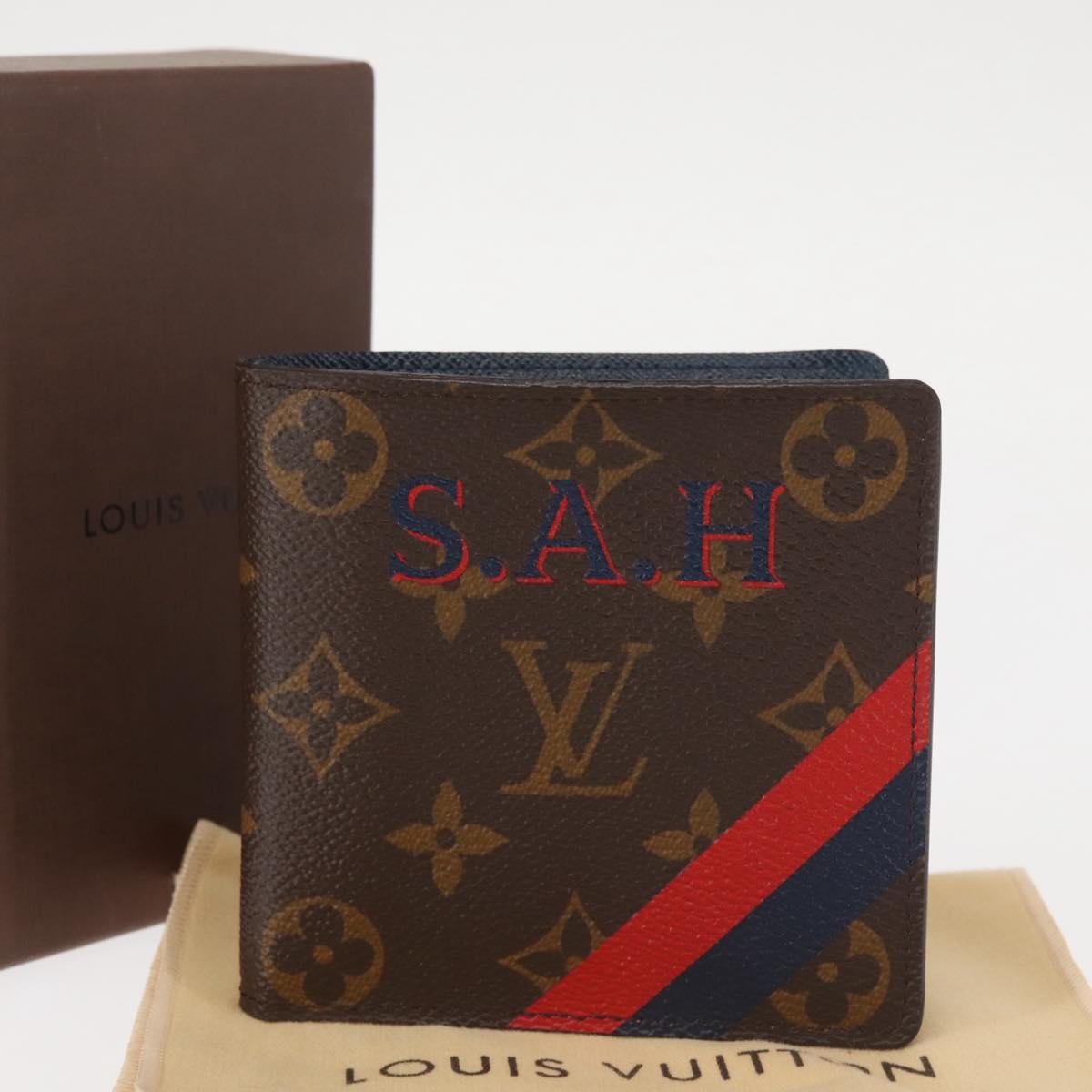 LOUIS VUITTON Monogram Portefeuille Marco NM Bifold Wallet LV Auth 143914