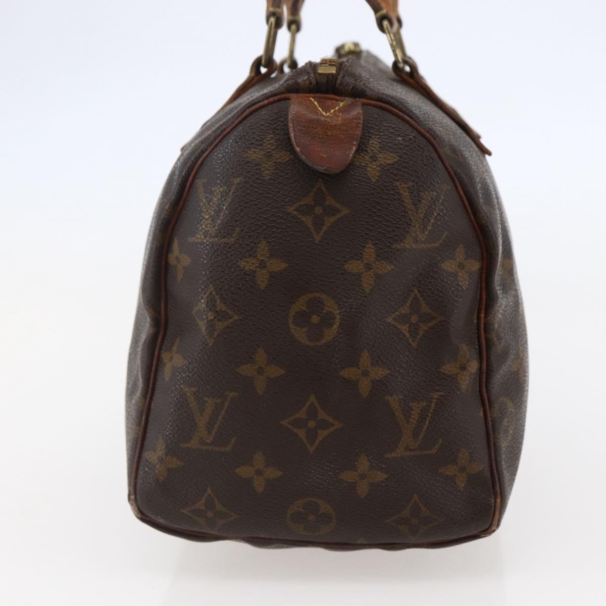 LOUIS VUITTON Monogram Speedy 25 Hand Bag M41528 LV Auth 143937