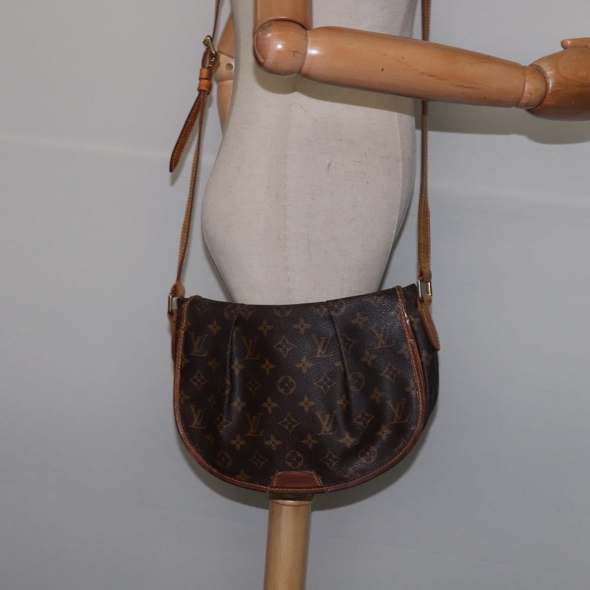 LOUIS VUITTON Monogram Menilmontant PM Shoulder Bag M40474 LV Auth 143941