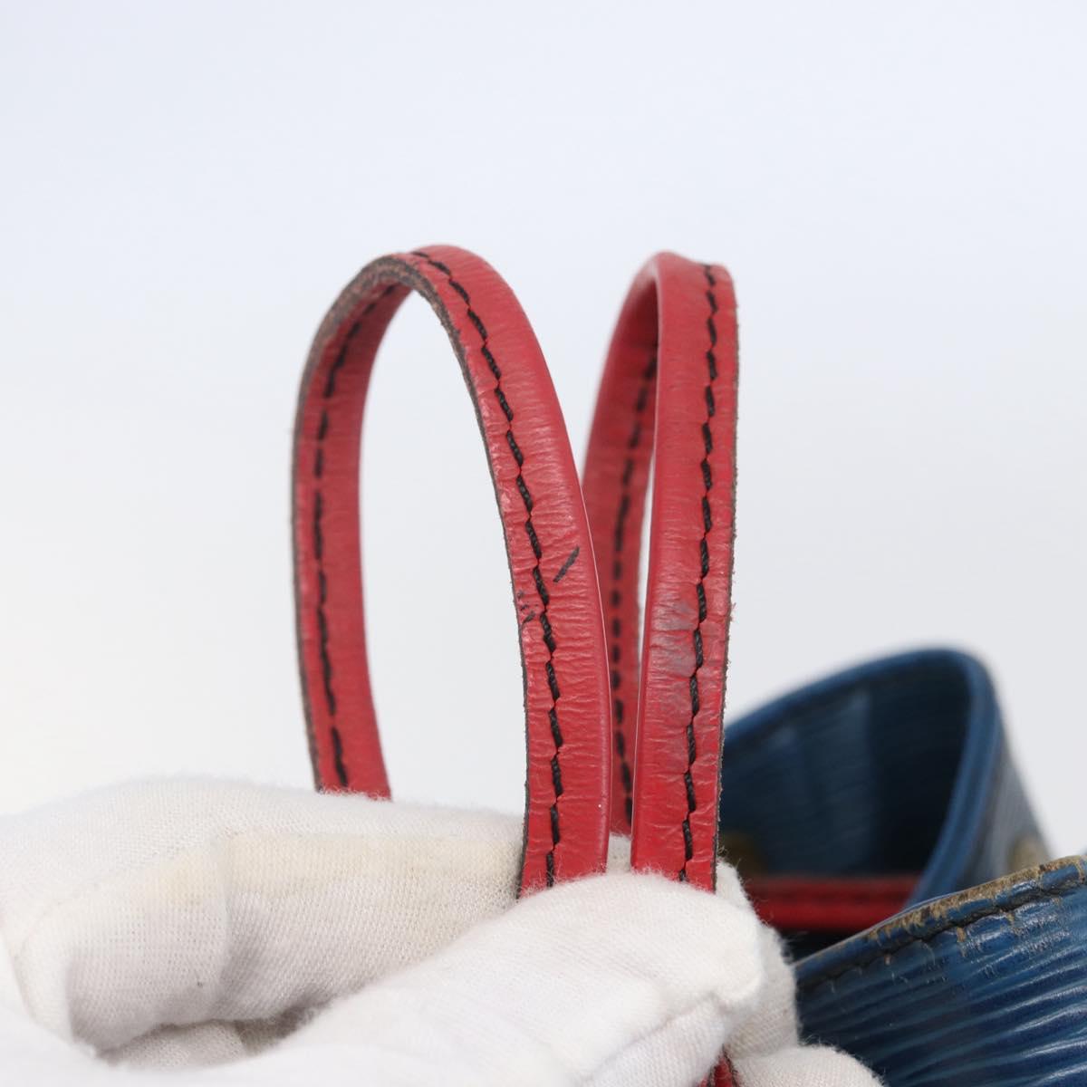 LOUIS VUITTON Epi Tricolor Noe Shoulder Bag Blue Red Green M44082 Auth 143946