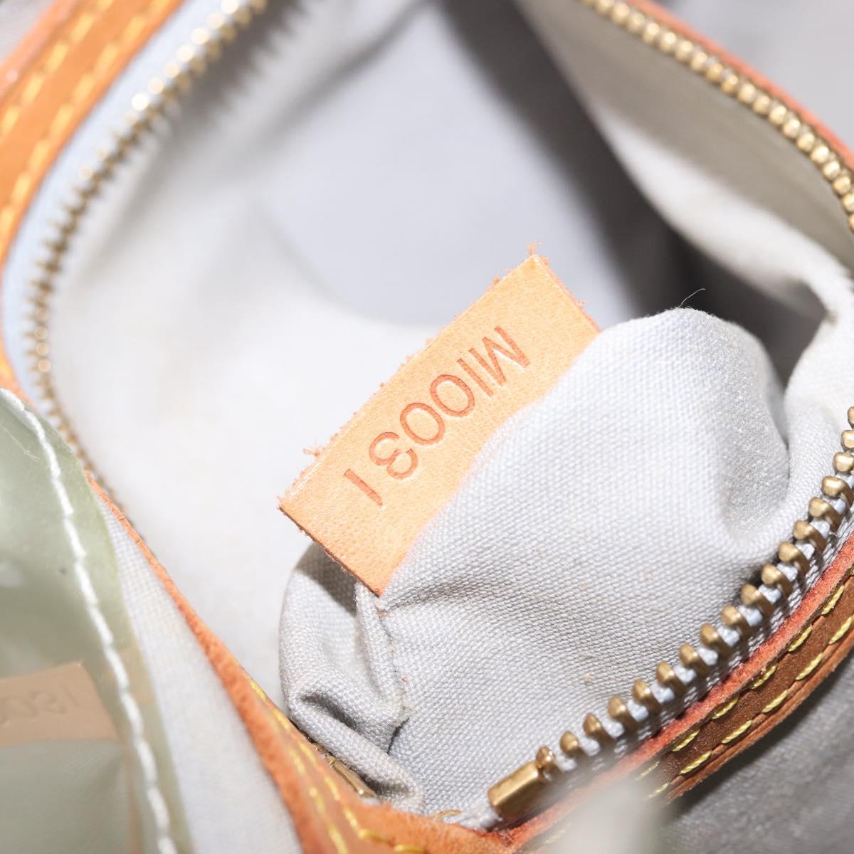 LOUIS VUITTON Monogram Vernis Reade PM Hand Bag Gris M91145 LV Auth 143949
