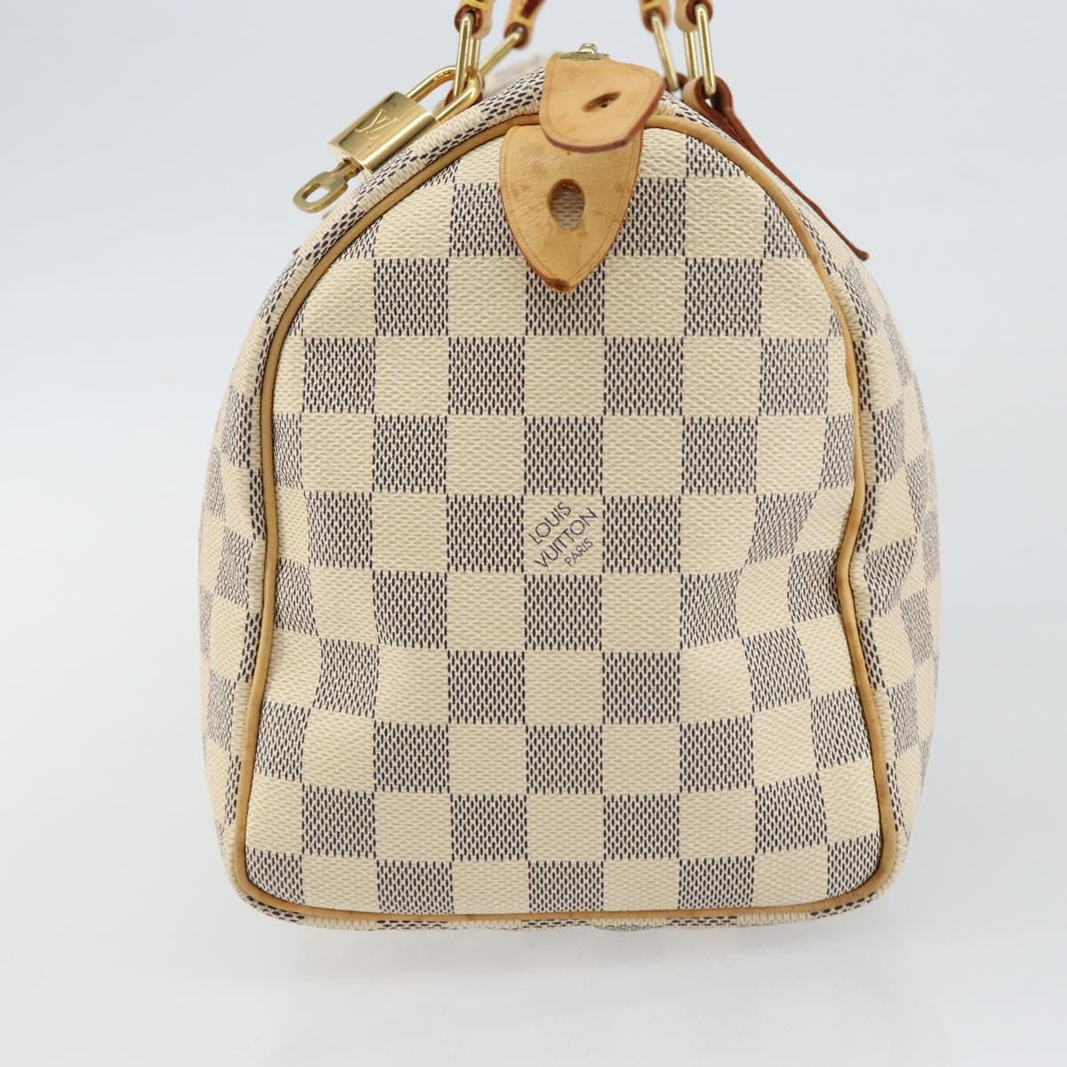 LOUIS VUITTON Damier Azur Speedy 25 Hand Bag N41534 LV Auth 143957V