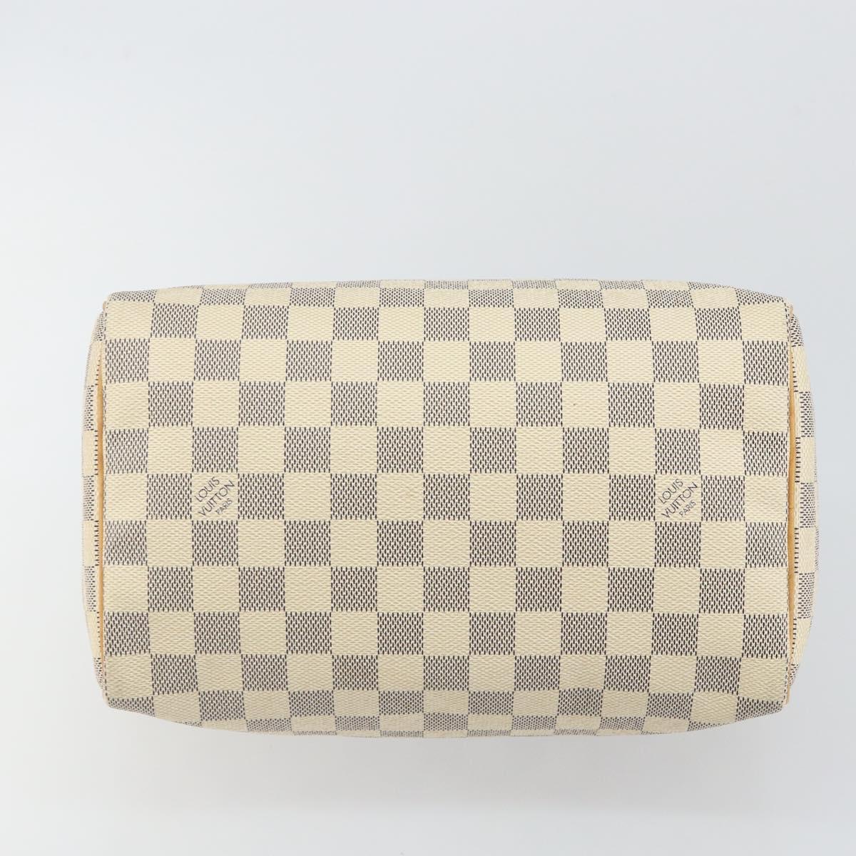 LOUIS VUITTON Damier Azur Speedy 25 Hand Bag N41534 LV Auth 143957V