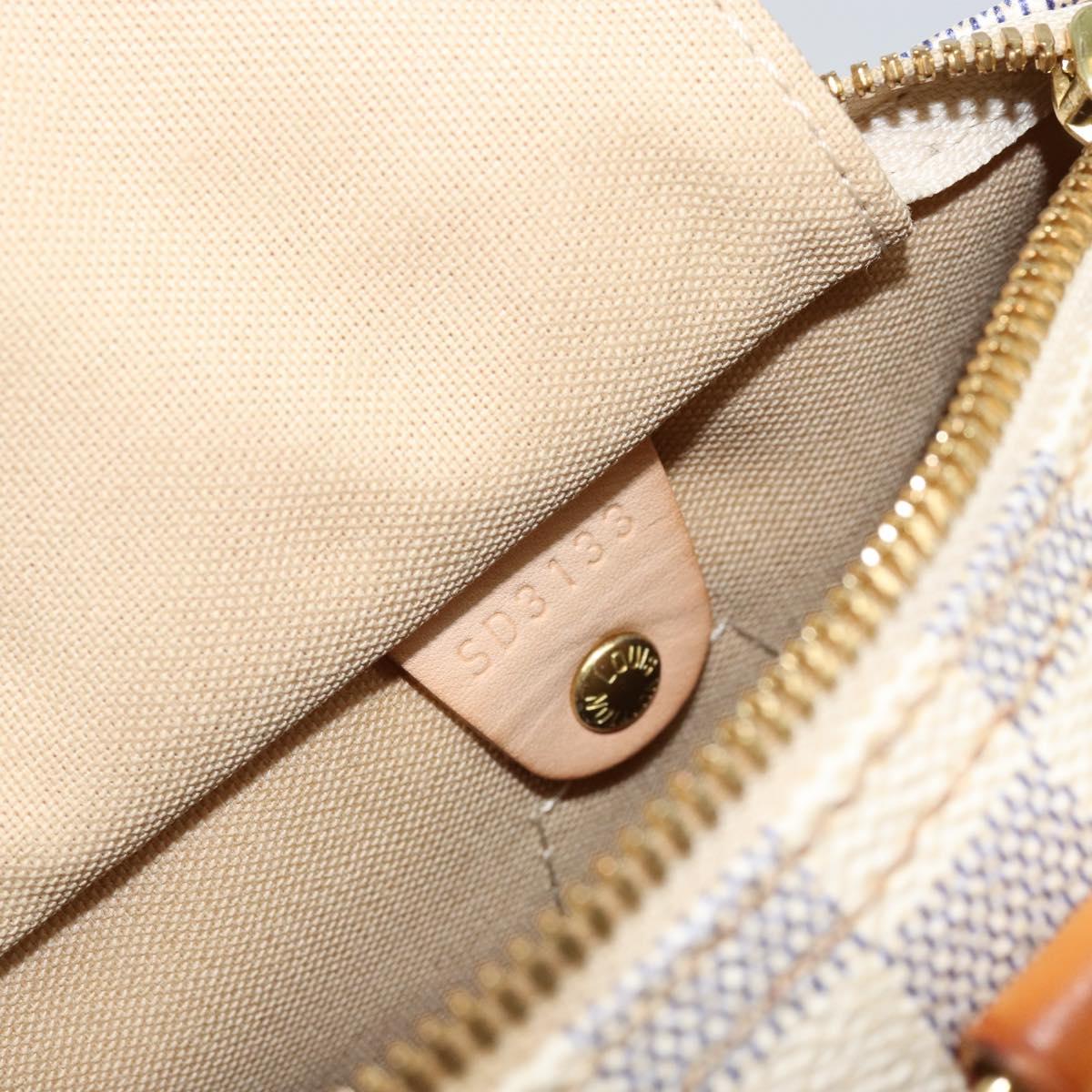 LOUIS VUITTON Damier Azur Speedy Bandouliere 25 Hand Bag N41000 LV Auth 143958V