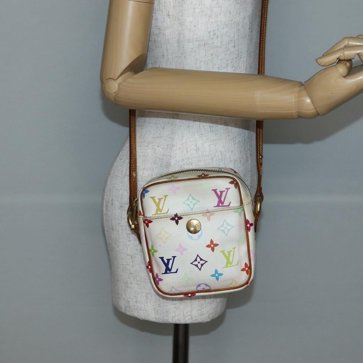 LOUIS VUITTON Monogram Multicolor Lift Shoulder Bag White M40055 LV Auth 143960