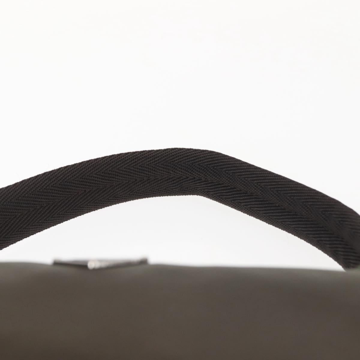 PRADA Hand Bag Nylon Green Auth 143961