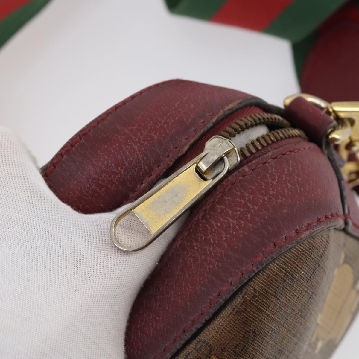 GUCCI Micro GG Supreme Doraemon Collaboration Bag PVC Beige 574886 Auth 143965