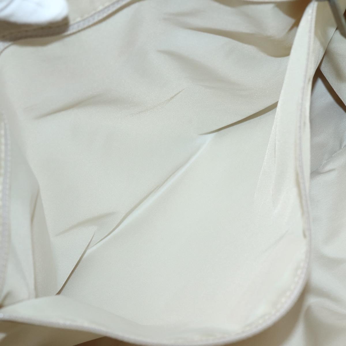 CHANEL New Travel Line Tote Bag Nylon Beige Gold CC Auth 143977