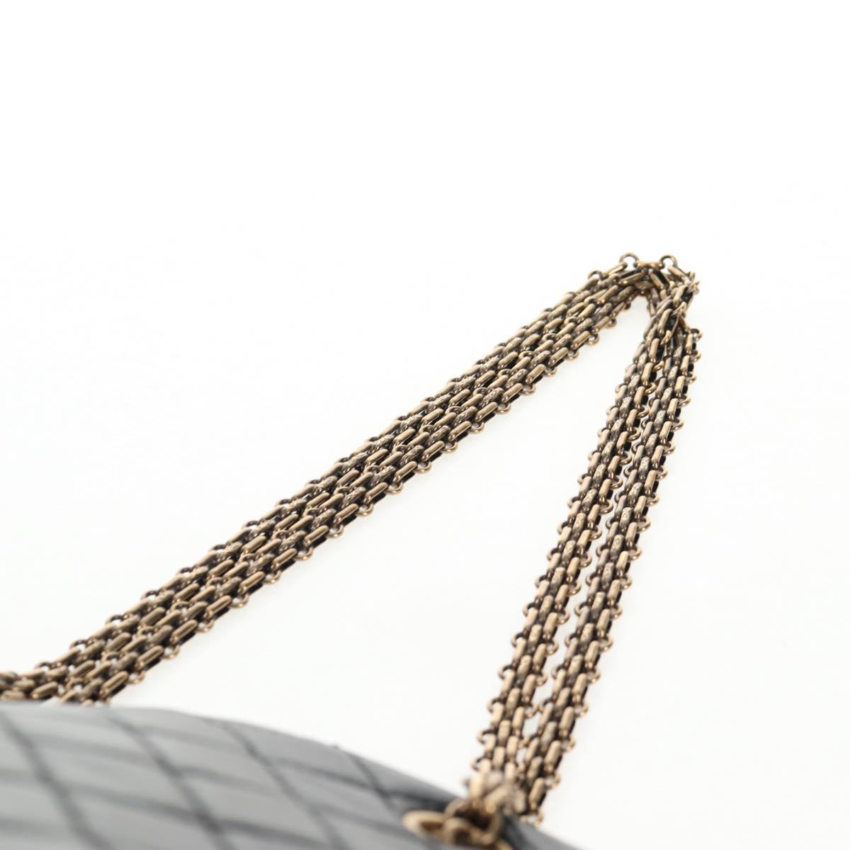 CHANEL Matelasse Chain Shoulder Bag Leather Black CC Auth 143982V