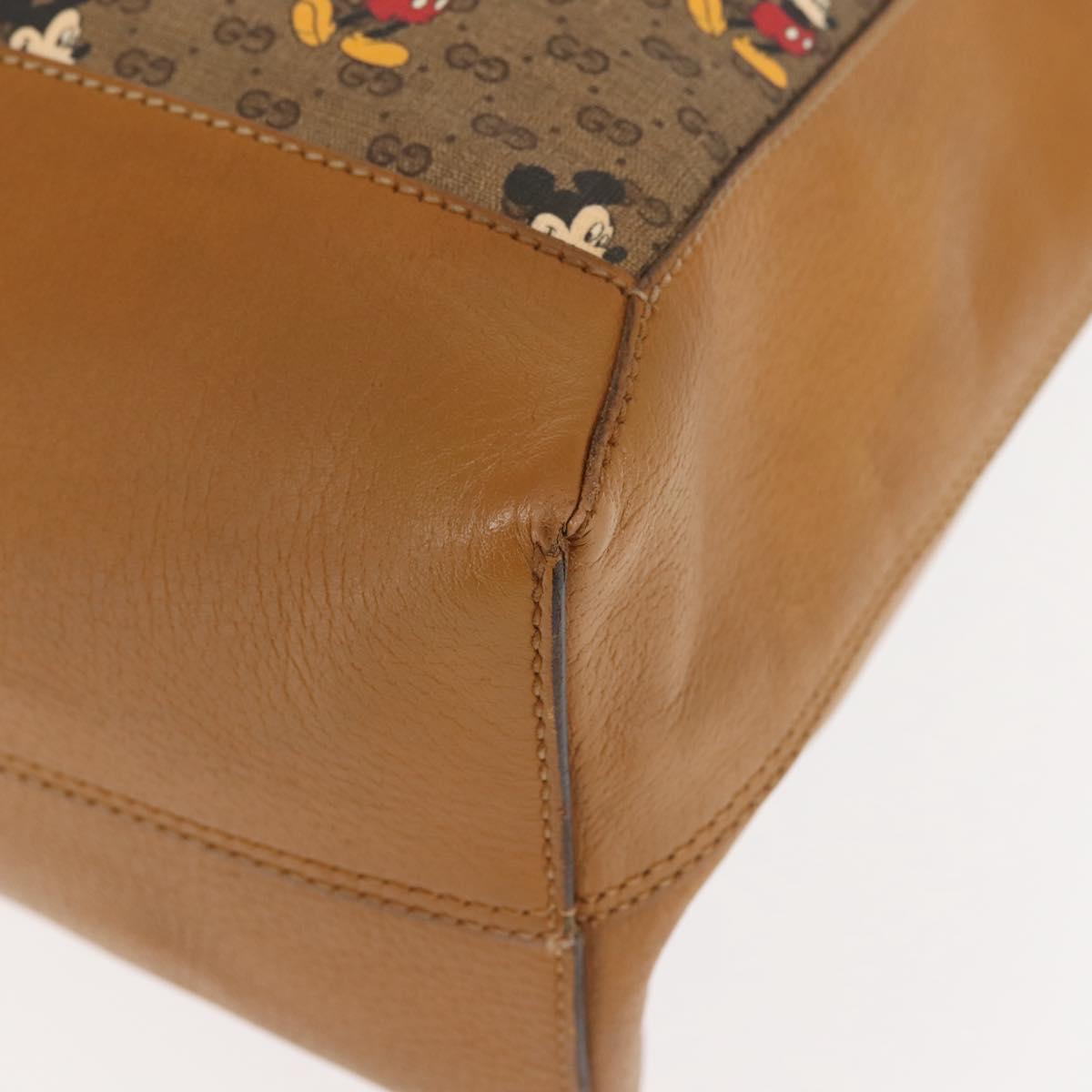 GUCCI Micro GG Supreme Disney Collaboration Bag PVC Beige 547947 Auth 143985