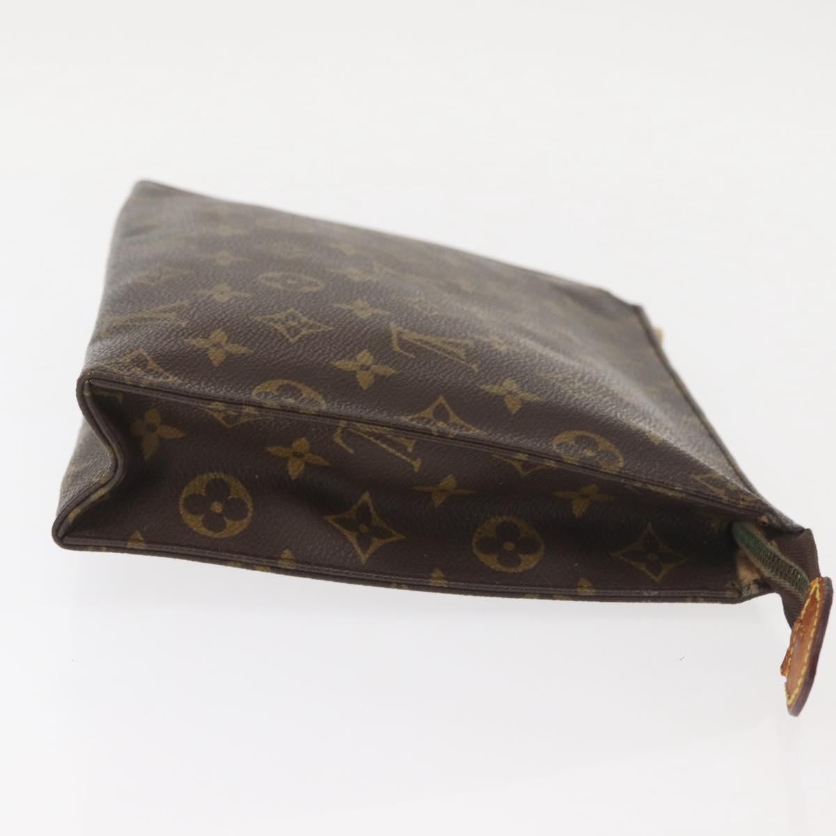 LOUIS VUITTON Monogram Poche Toilette 26 Pouch M47542 LV Auth 143988