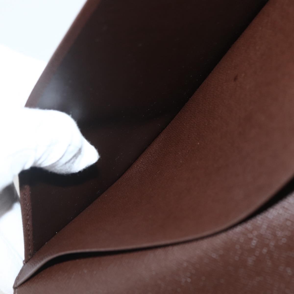 LOUIS VUITTON Damier Ebene Agenda GM Day Planner Cover R20107 LV Auth 143991