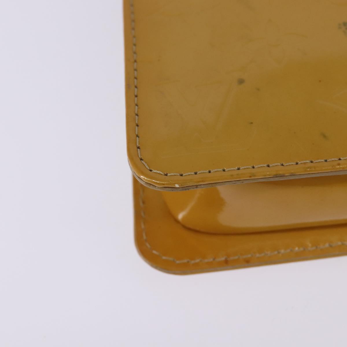 LOUIS VUITTON Monogram Vernis Lexington Pouch Beige M91010 LV Auth 143992