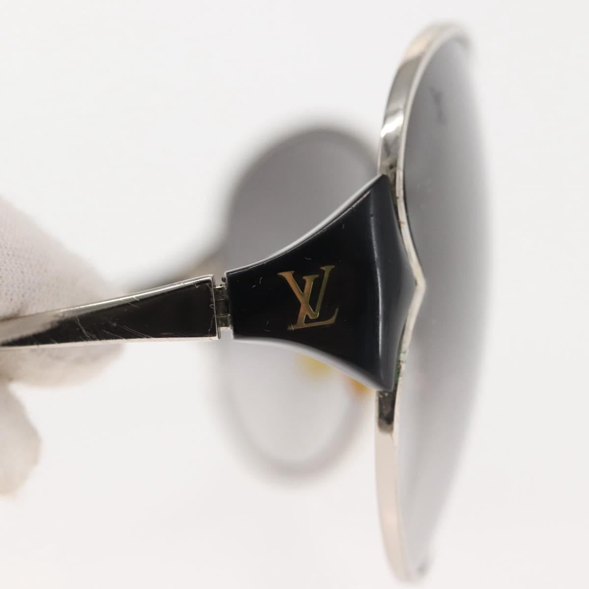 LOUIS VUITTON Daisy Sunglasses Metal Silver Z0261U LV Auth 143996