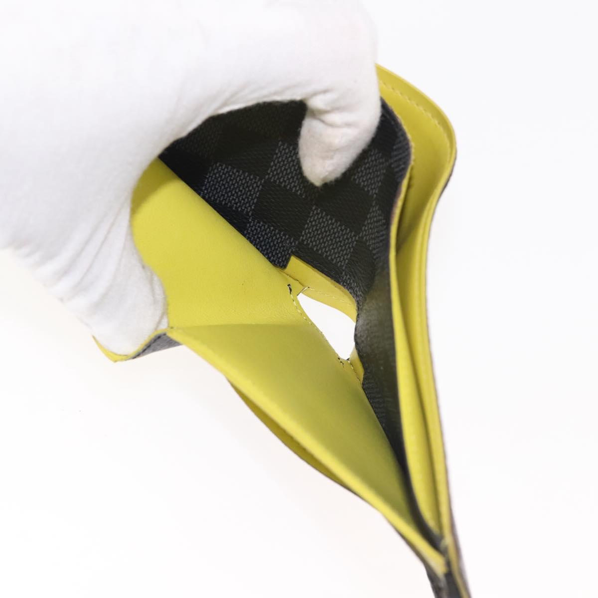 LOUIS VUITTON Damier Graphite Portefeuille Multripru Wallet N63258 Auth 143997