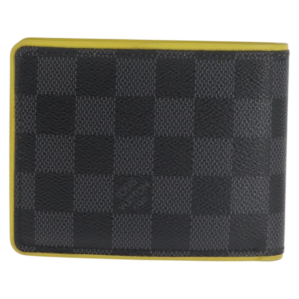LOUIS VUITTON Damier Graphite Portefeuille Multripru Wallet N63258 Auth 143997