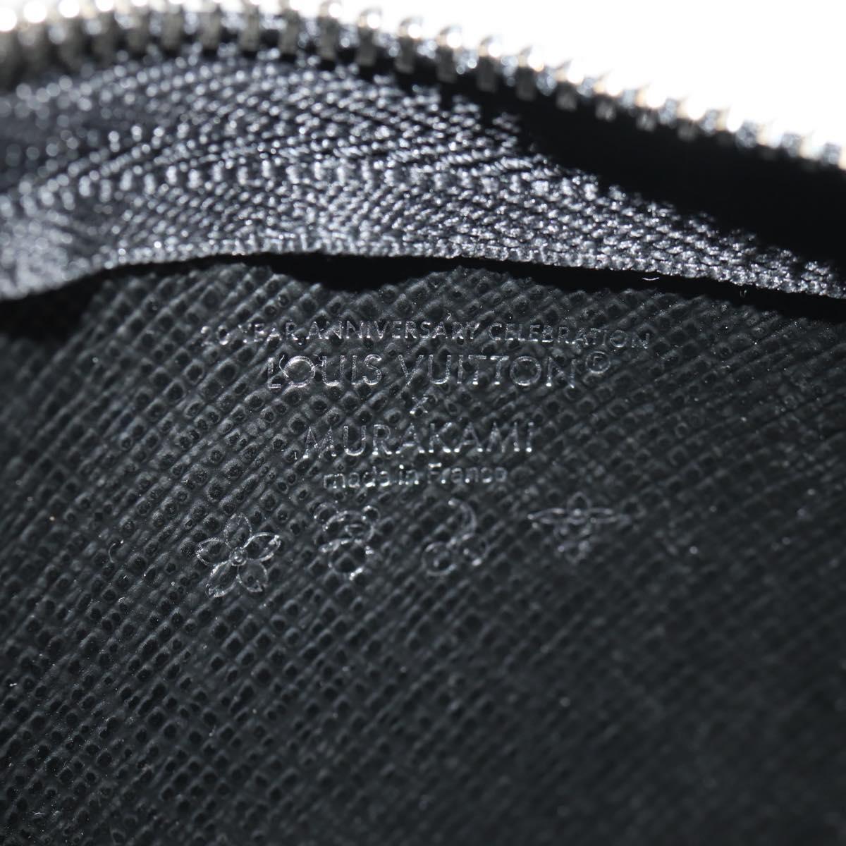 LOUIS VUITTON Multicolor Pochette Cles Coin Purse Black M13664 LV Auth 143998SM