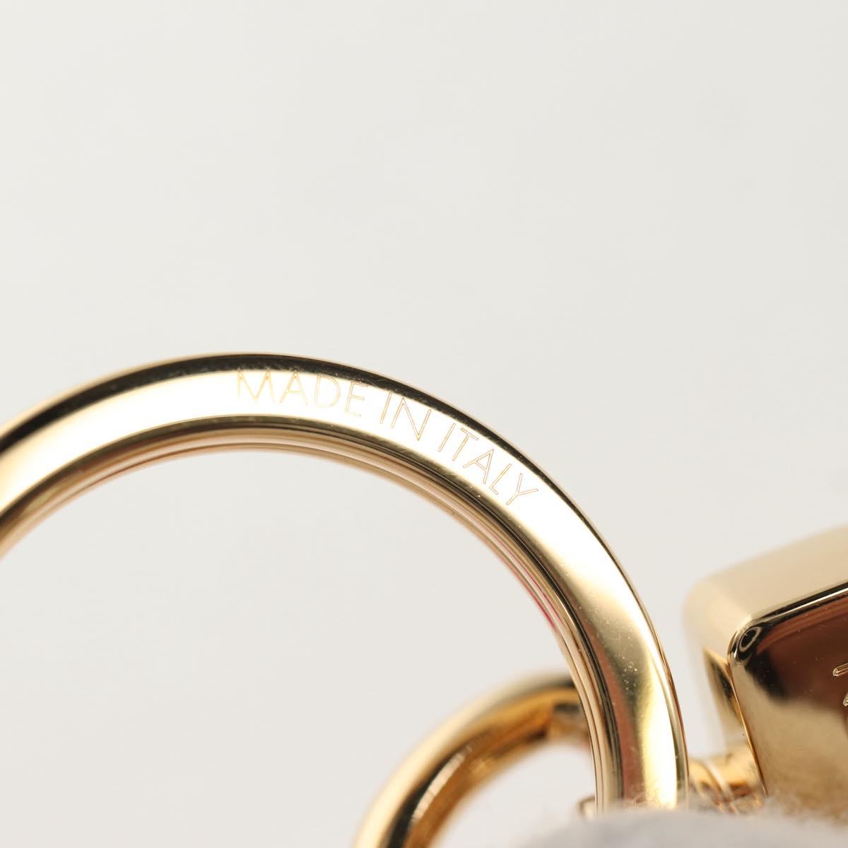 LOUIS VUITTON Vivienne Vison Bag Charm Fur Beige Pink M00870 LV Auth 144000SM