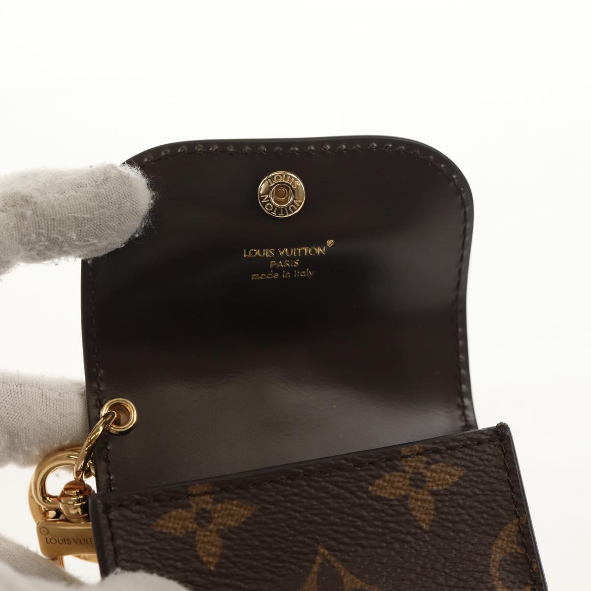 LOUIS VUITTON Monogram LV Cute Monogram Charm Brown M01561 LV Auth 144001SM