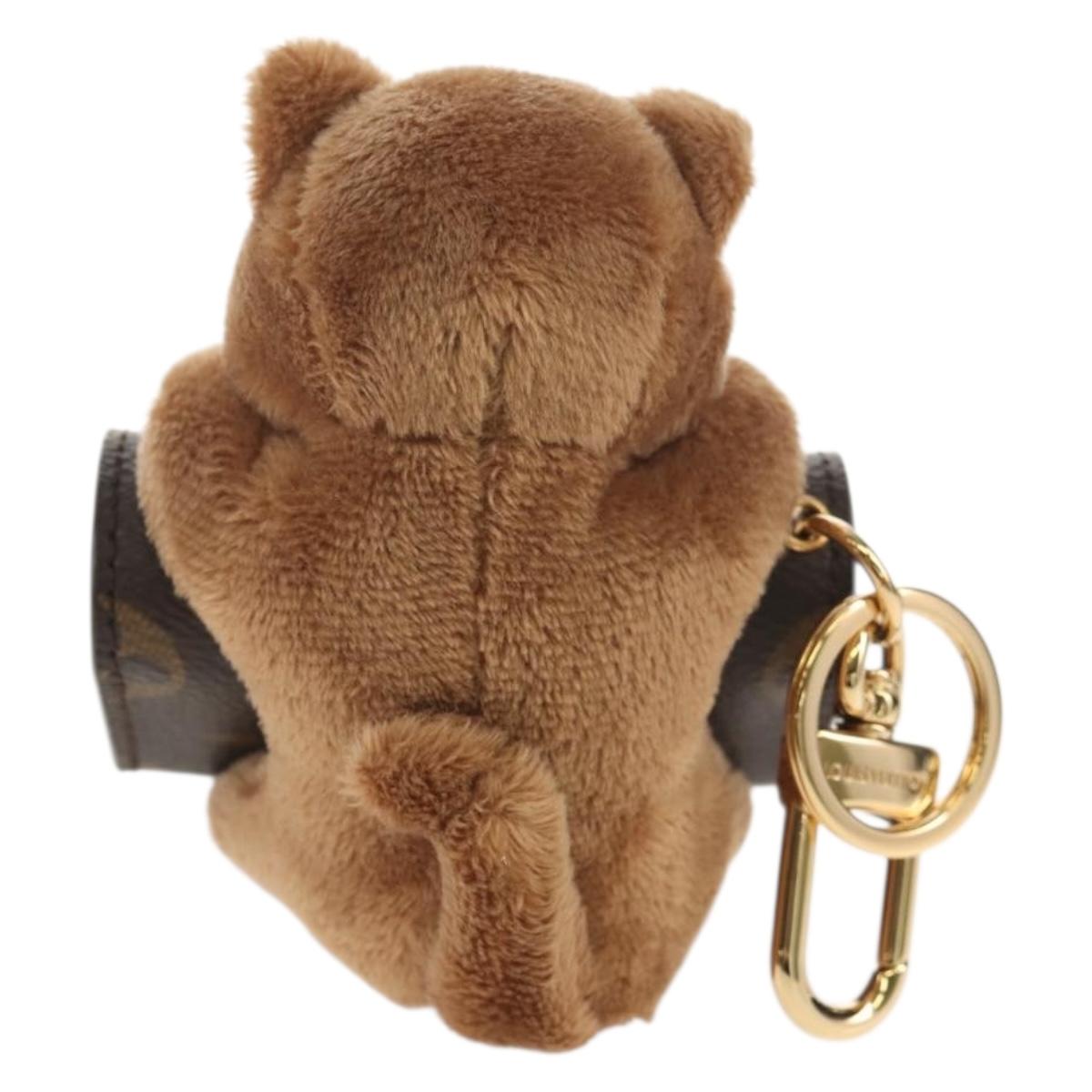 LOUIS VUITTON Monogram LV Cute Monogram Charm Brown M01561 LV Auth 144001SM