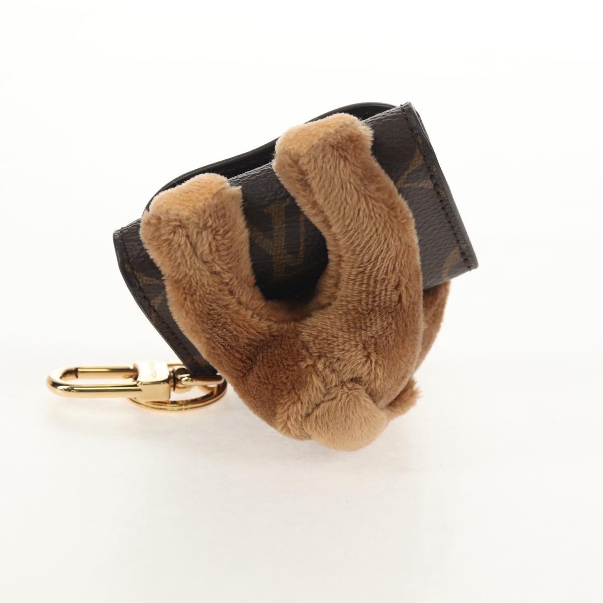LOUIS VUITTON Monogram LV Cute Monogram Charm Brown M01561 LV Auth 144001SM