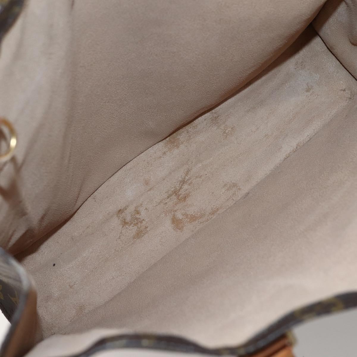 LOUIS VUITTON Monogram Sac Plat Hand Bag M51140 LV Auth 144010