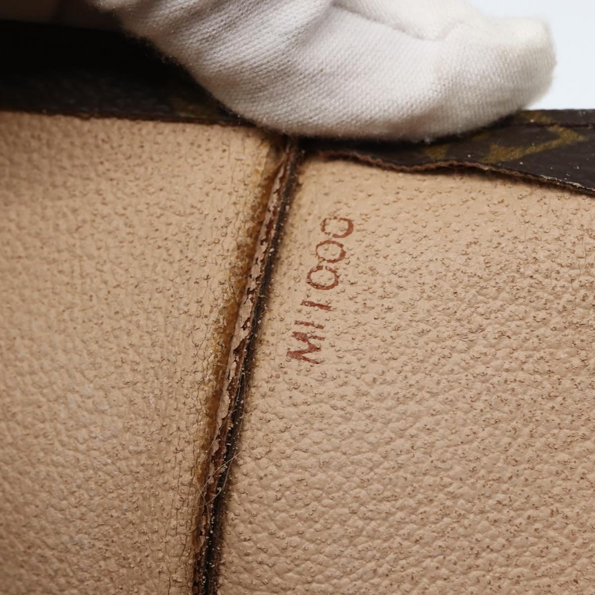 LOUIS VUITTON Monogram Sac Plat Hand Bag M51140 LV Auth 144010