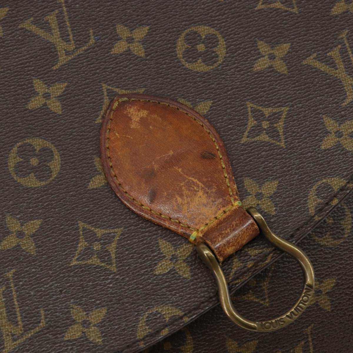 LOUIS VUITTON Monogram Saint Cloud GM Shoulder Bag M51242 LV Auth 144017