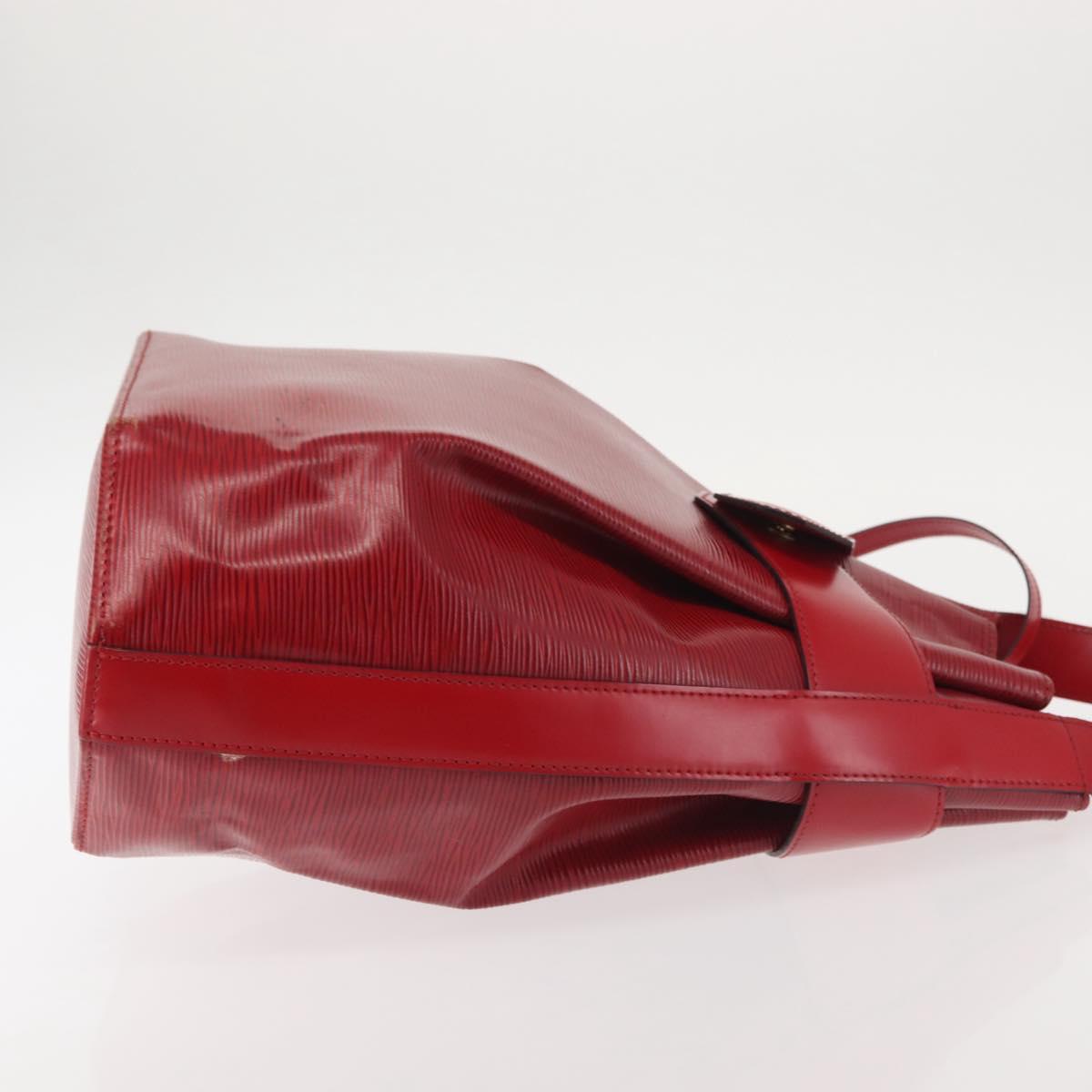 LOUIS VUITTON Epi Sac Depaule GM Shoulder Bag Red M80197 LV Auth 144021