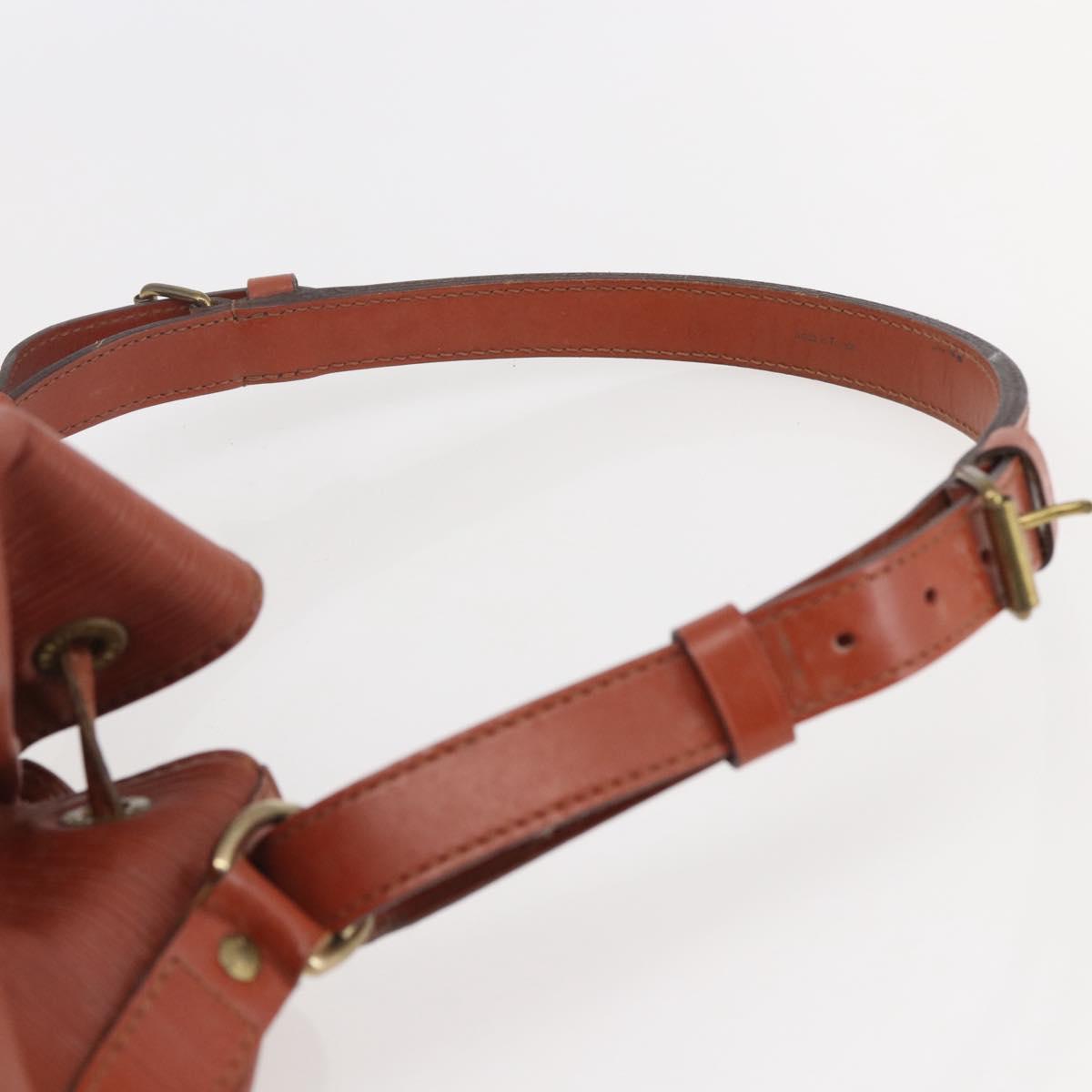 LOUIS VUITTON Epi Petit Noe Shoulder Bag Brown M44103 LV Auth 144023