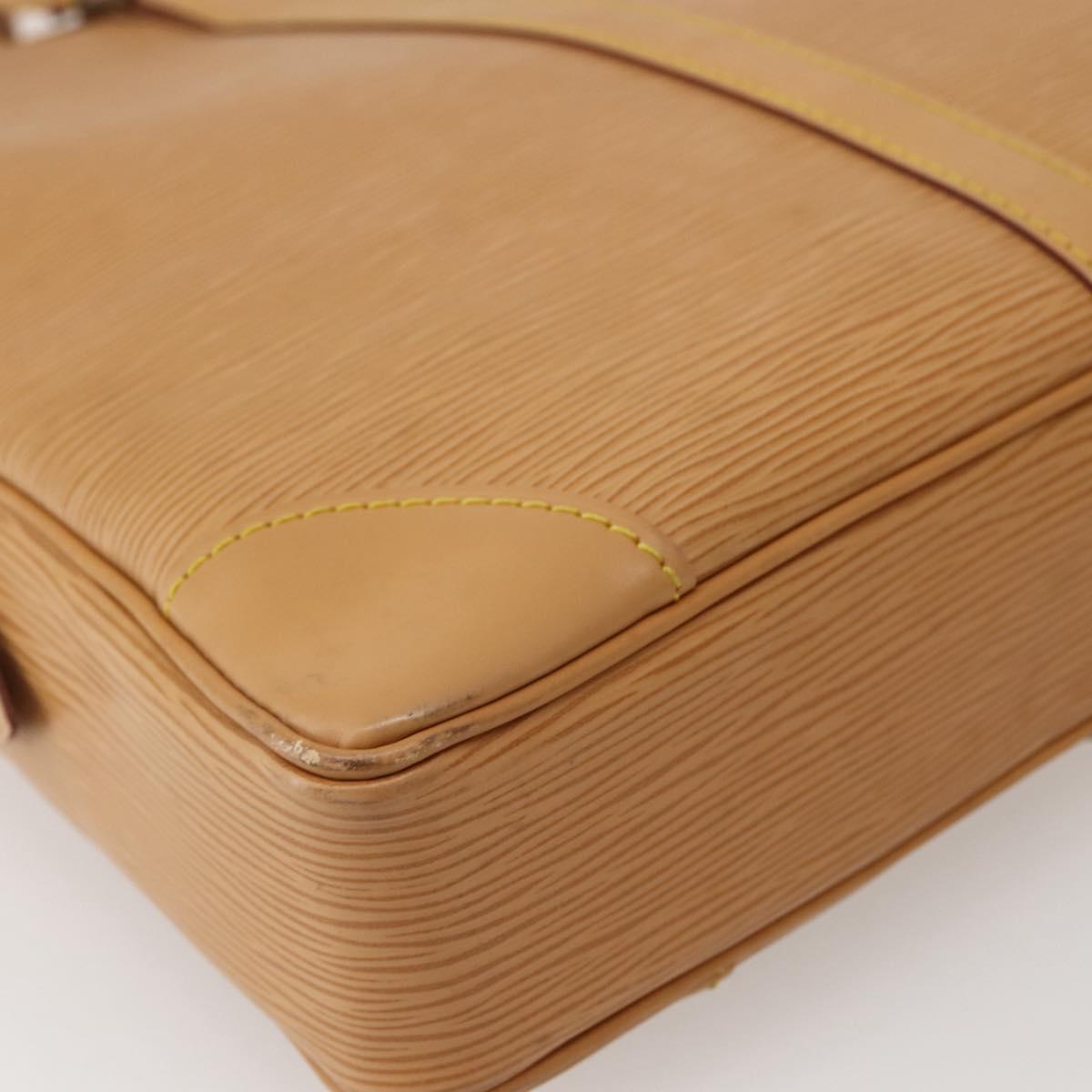 LOUIS VUITTON Epi Porte Documents Voyage Business Bag Beige M54476 Auth 144024