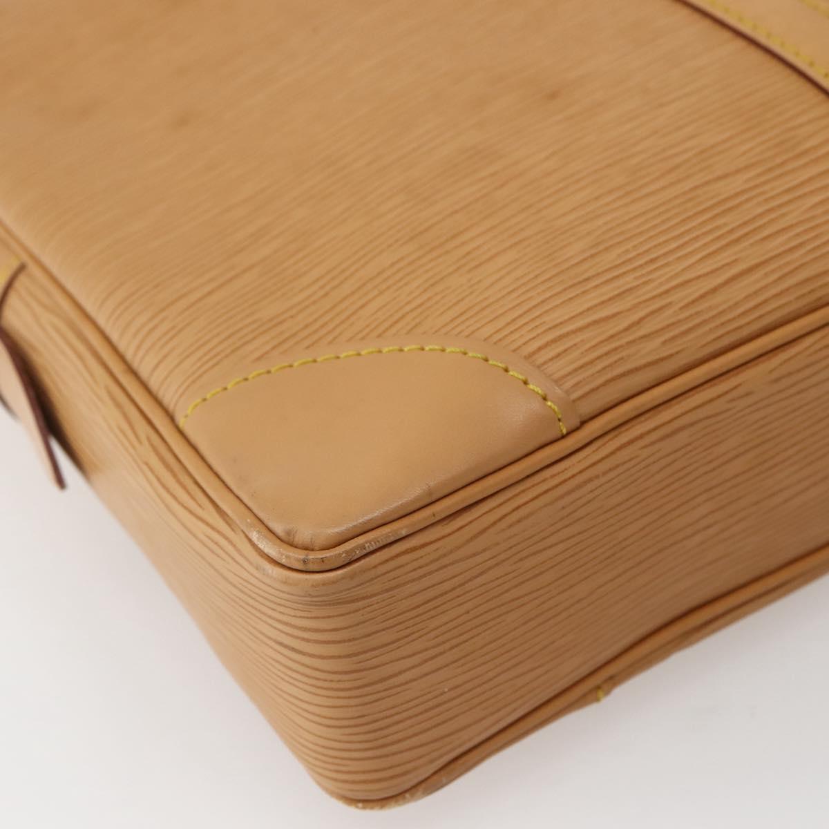 LOUIS VUITTON Epi Porte Documents Voyage Business Bag Beige M54476 Auth 144024