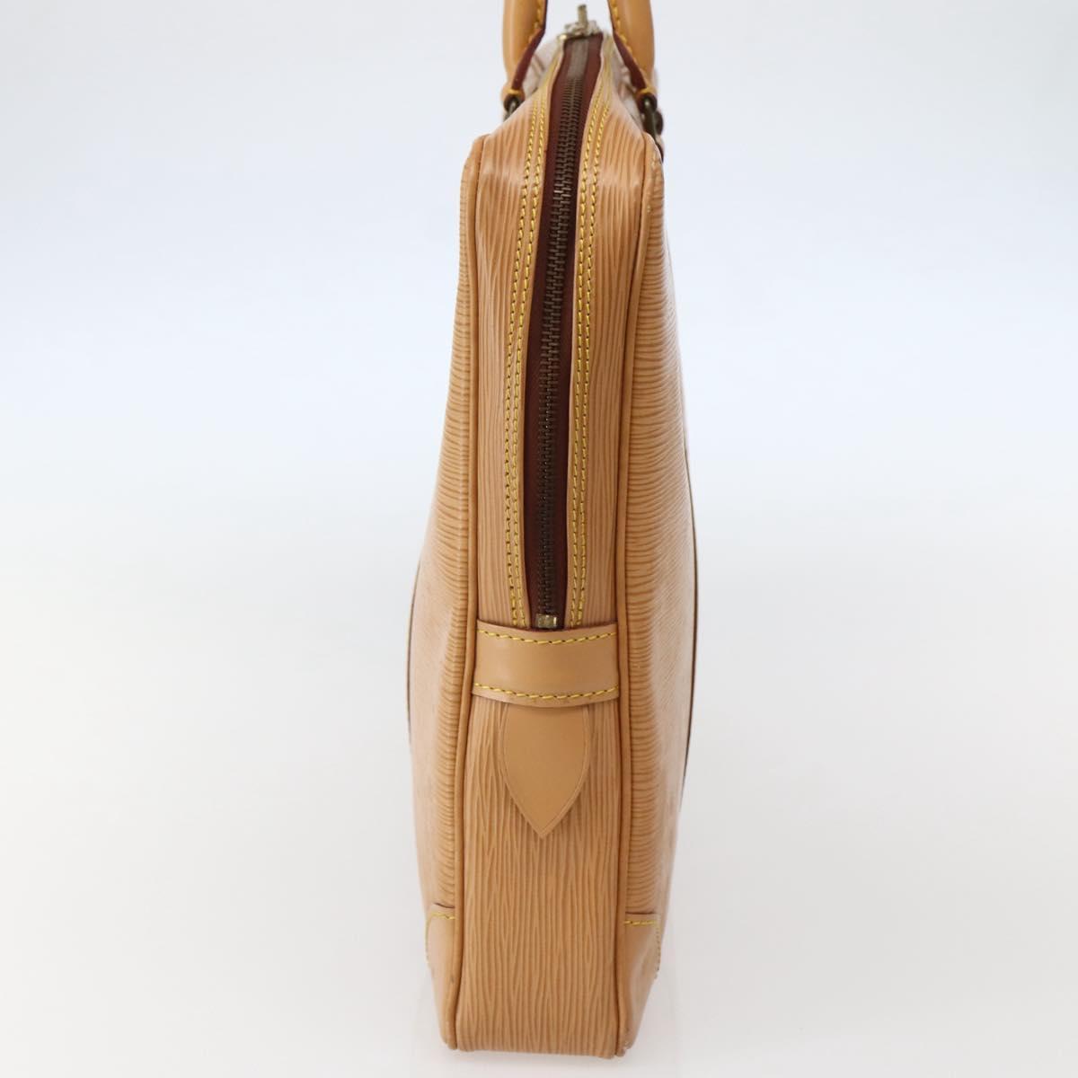 LOUIS VUITTON Epi Porte Documents Voyage Business Bag Beige M54476 Auth 144024