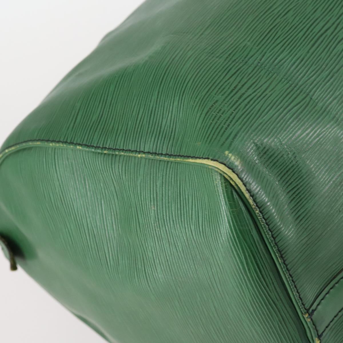 LOUIS VUITTON Epi Keepall 50 Boston Bag Green M42964 LV Auth 144025