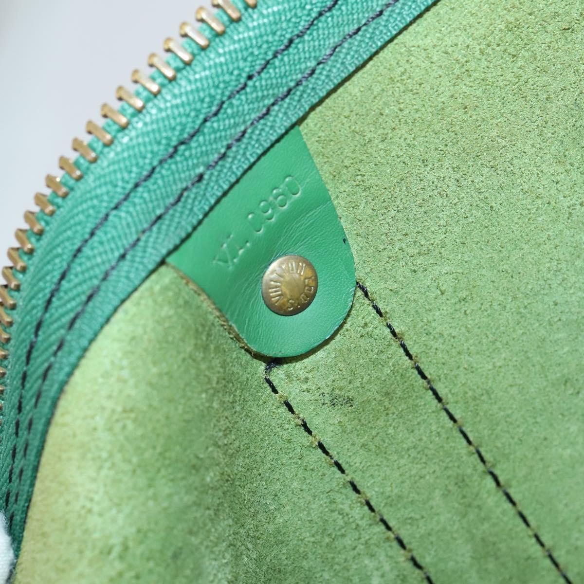 LOUIS VUITTON Epi Keepall 50 Boston Bag Green M42964 LV Auth 144025