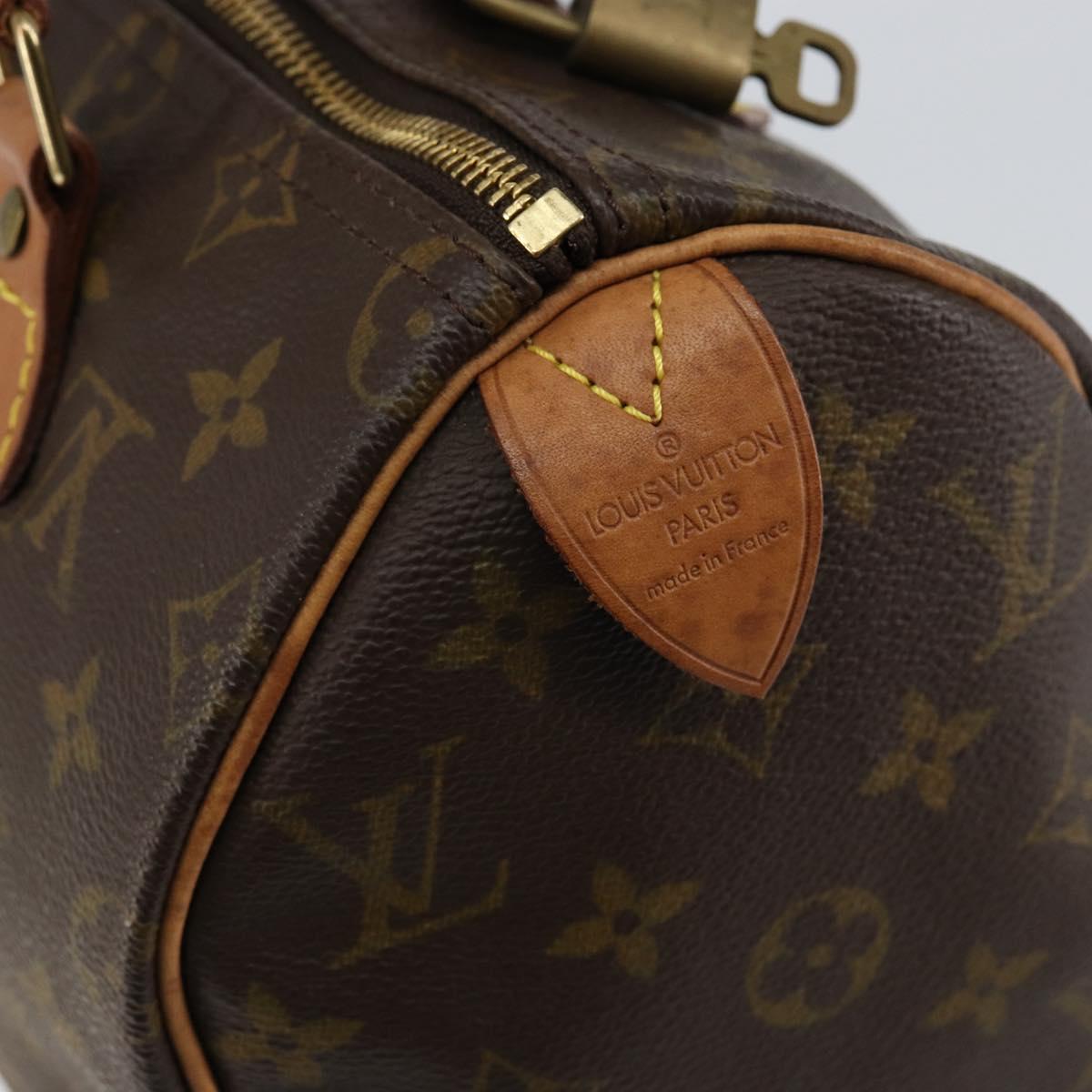 LOUIS VUITTON Monogram Speedy 25 Hand Bag M41528 LV Auth 144034