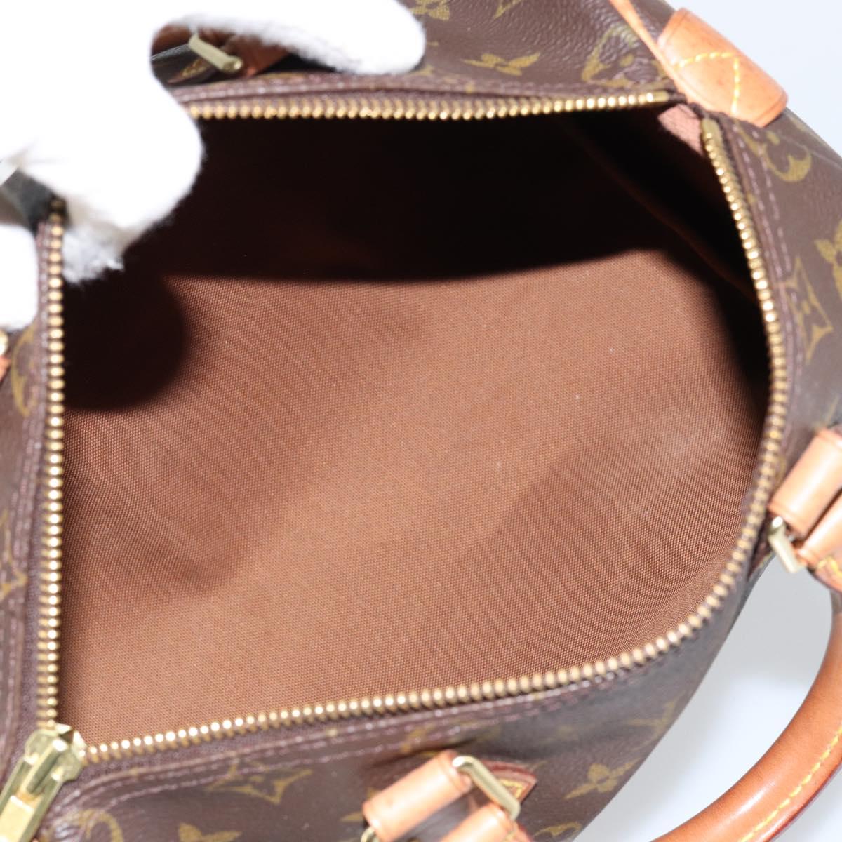 LOUIS VUITTON Monogram Speedy 25 Hand Bag M41528 LV Auth 144034