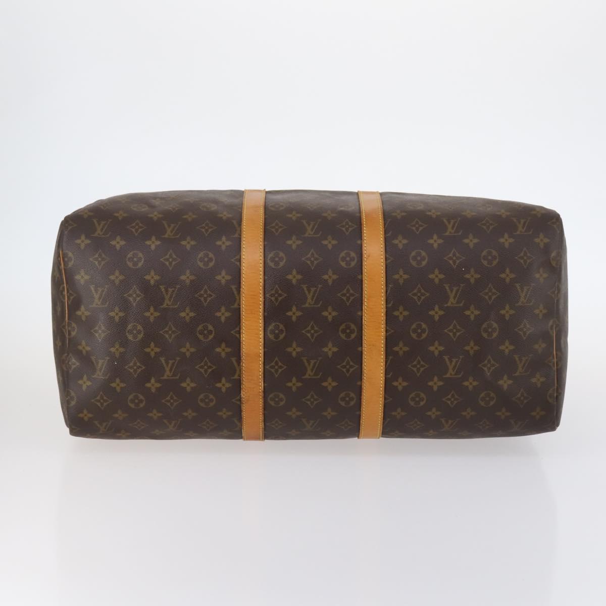 LOUIS VUITTON Monogram Keepall 55 Boston Bag M41424 LV Auth 144038