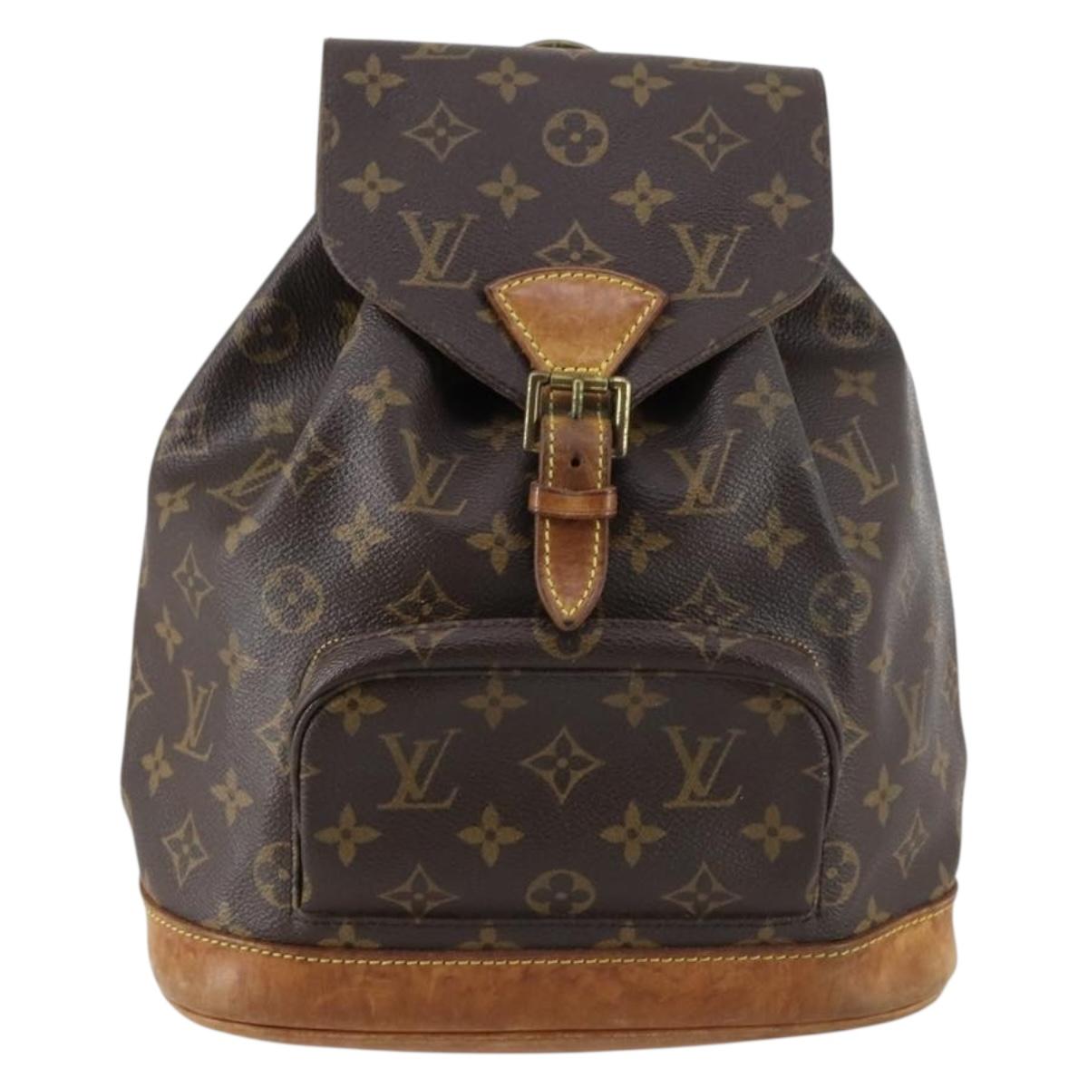 LOUIS VUITTON Monogram Montsouris MM Backpack M51136 LV Auth 144055