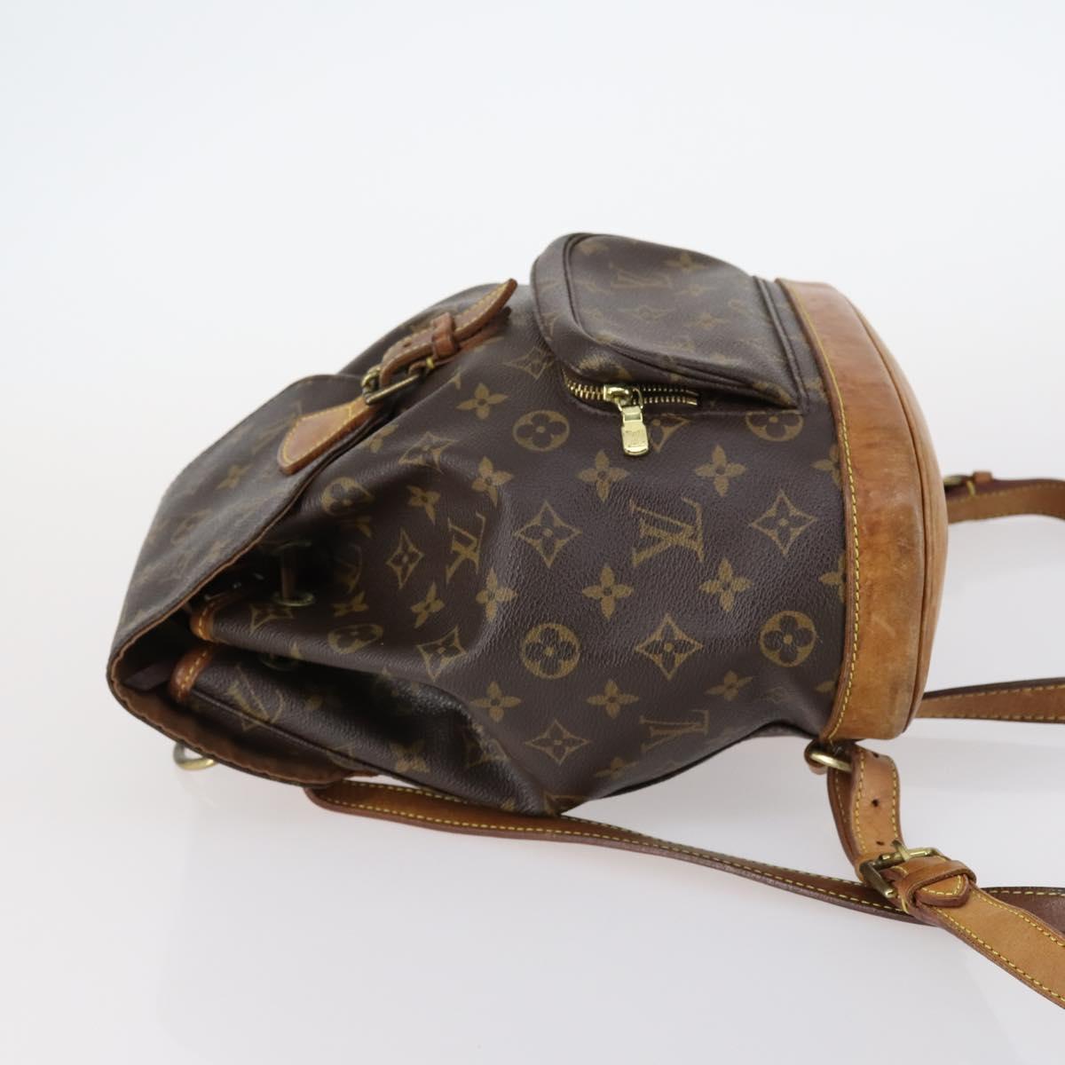 LOUIS VUITTON Monogram Montsouris MM Backpack M51136 LV Auth 144055