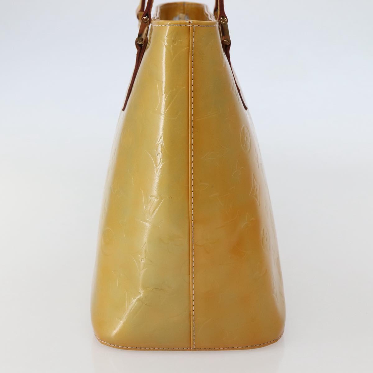 LOUIS VUITTON Monogram Vernis Houston Hand Bag Gris M91053 LV Auth 144065