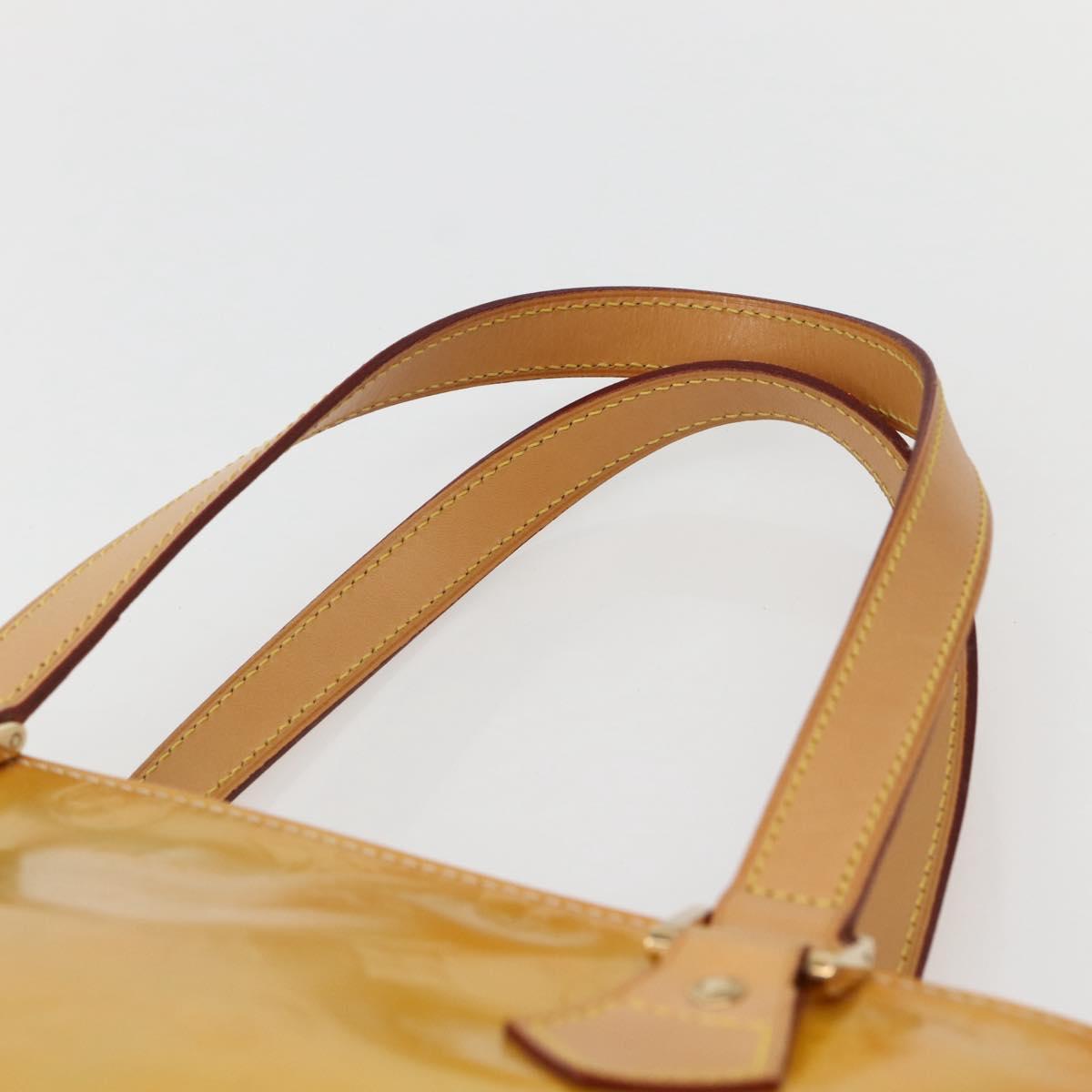 LOUIS VUITTON Monogram Vernis Houston Hand Bag Gris M91053 LV Auth 144065
