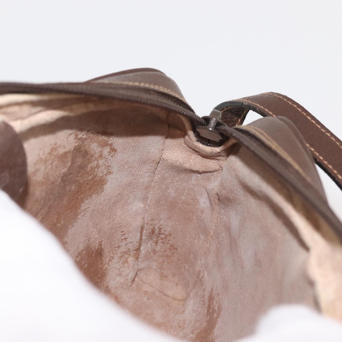 GUCCI GG Supreme Shoulder Bag PVC Beige Silver 001 58 6594 Auth 144076